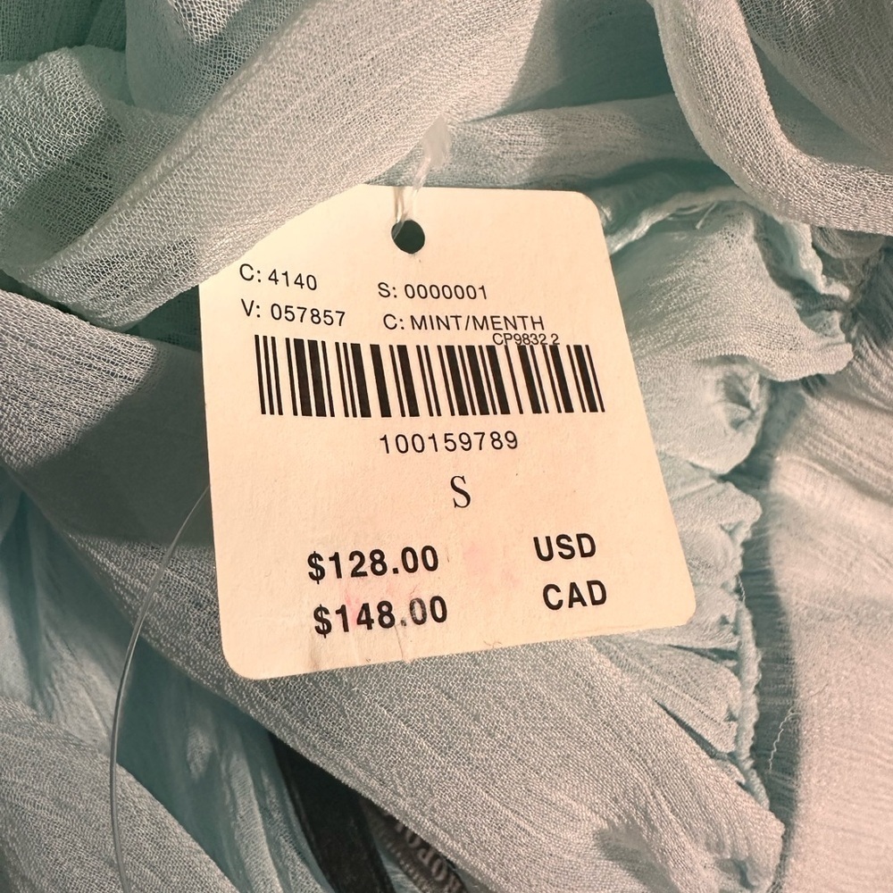 NWT! Anthropologie Blue Sheer Maxi Skirt Floral Lace Pull-on High Rise 🍐 - Picture 5 of 6